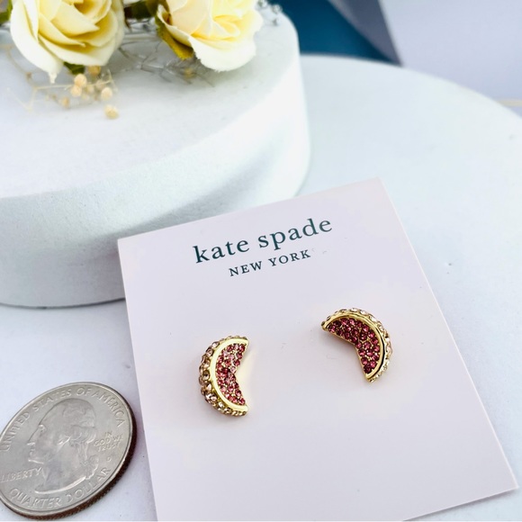 Kate Spade Fruit Salad Pavé Grapefruit Studs Earrings - Picture 6 of 7